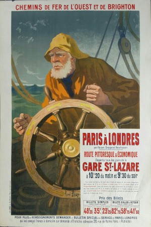 Original vintage poster Paris to London